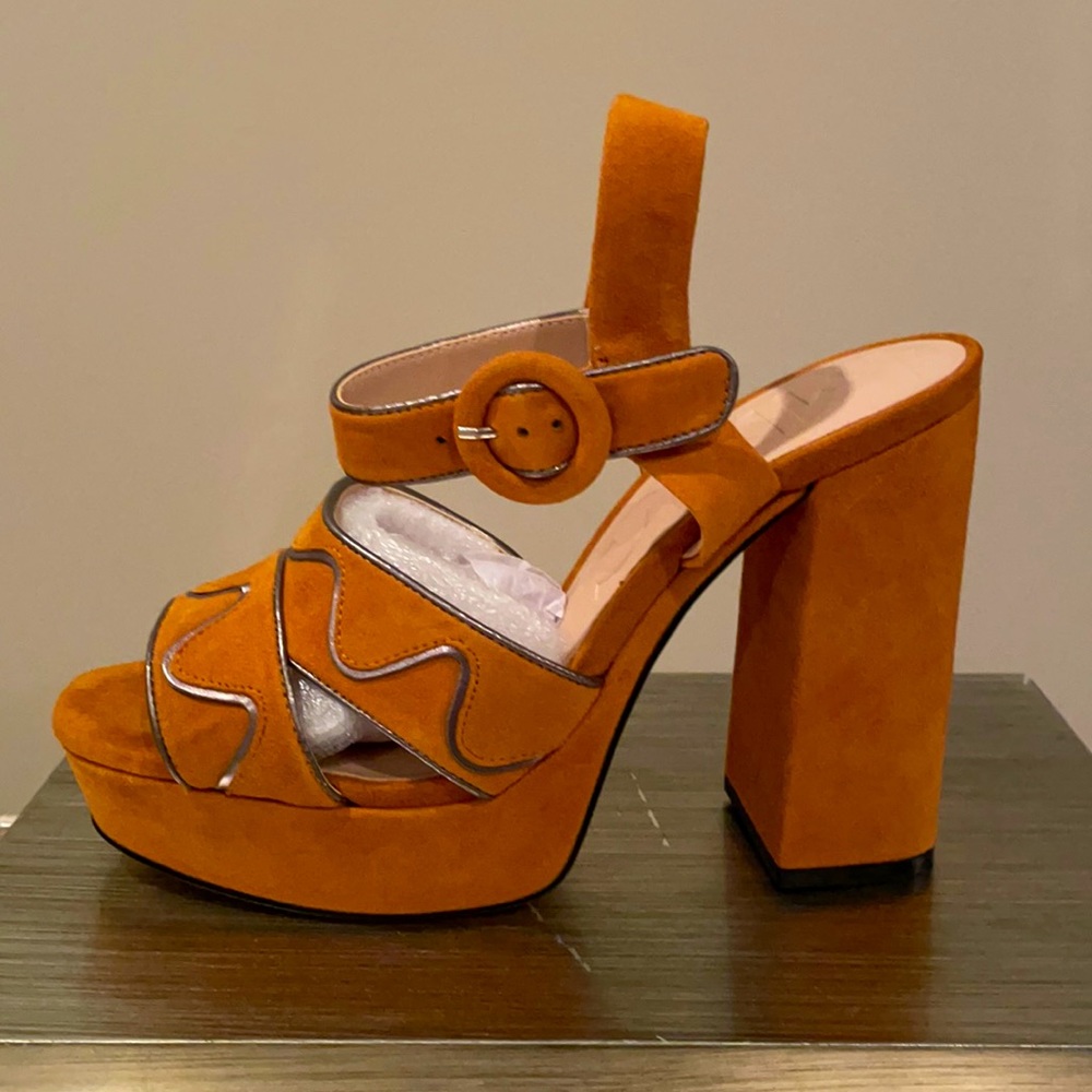 Brand new Mango Platform Sandals.
